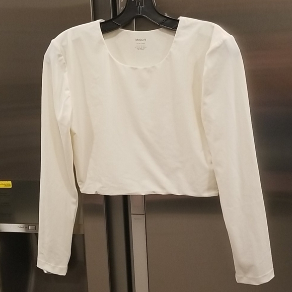 💕MIKOH💕 Long Sleeve Rash Guard Top ~ Bone - Picture 1 of 3